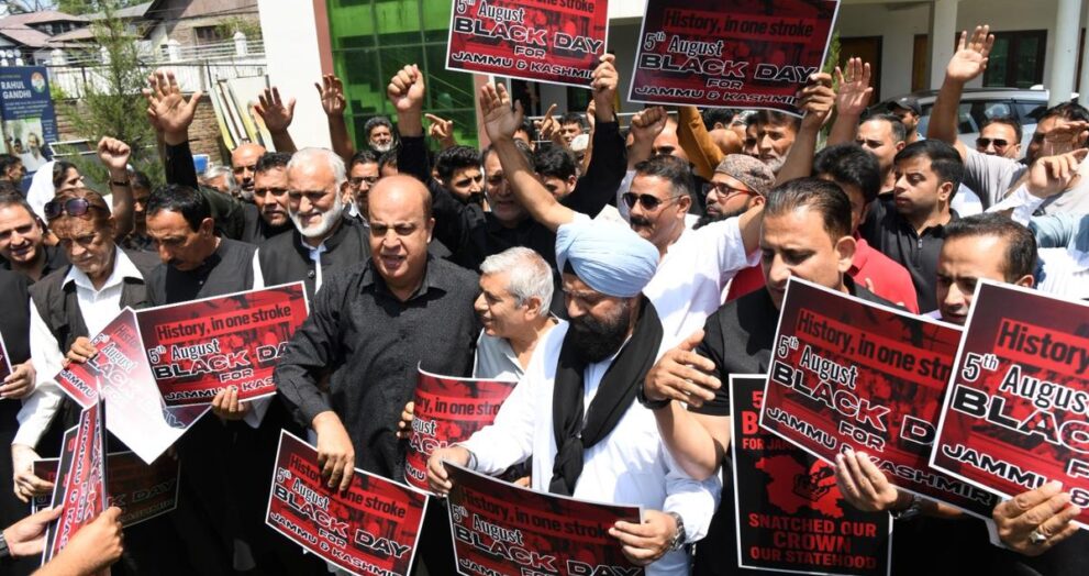 protests,-clamour-for-special-status-mark 6th anniversary-of-article-370’s-abrogation-in-j&k