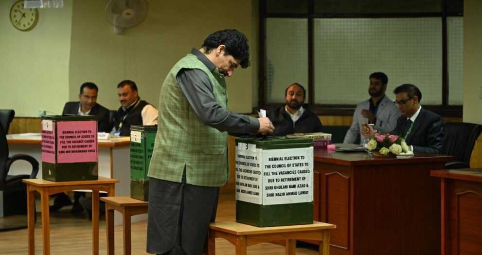 with-nc-pitted-against-bjp,-voting-for-four-rajya-sabha-starts-in-srinagar