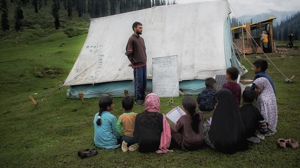 in-the-meadows-of-jammu-&-kashmir,-education-migrates-with-the-tribe