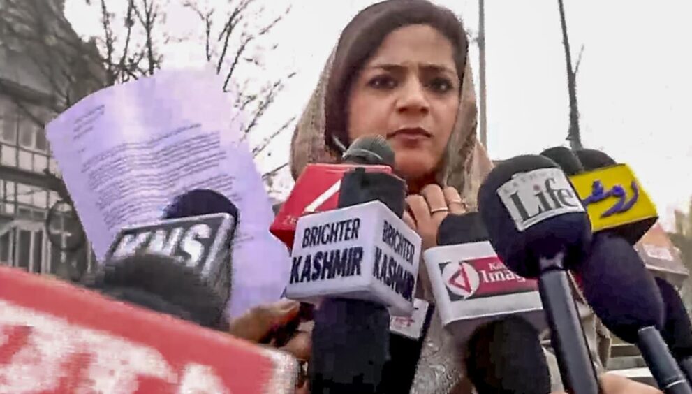 iltija-mufti-seeks-to-book-nitish-kumar-over-removing-veil-of-a-female-doctor