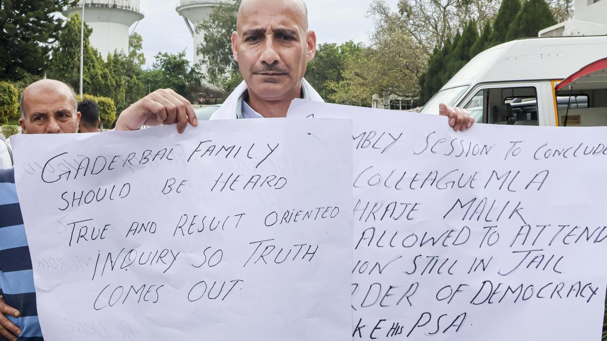 uproar-in-j&k-assembly-over-ganderbal-encounter;-speaker-says-time-bound-probe-ordered-by-l-g