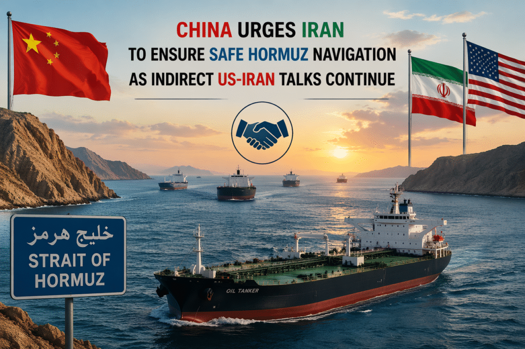 china-urges-iran-to-ensure-safe-hormuz-navigation-as-indirect-us-iran-talks-continue