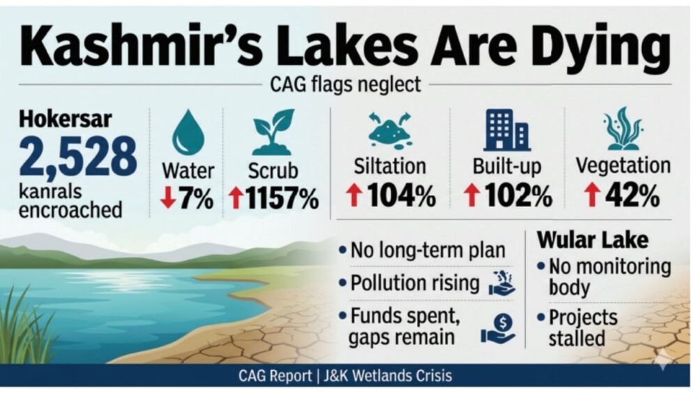 crores-spent,-lakes-lost:-cag-exposes-kashmir’s-wetland-rot